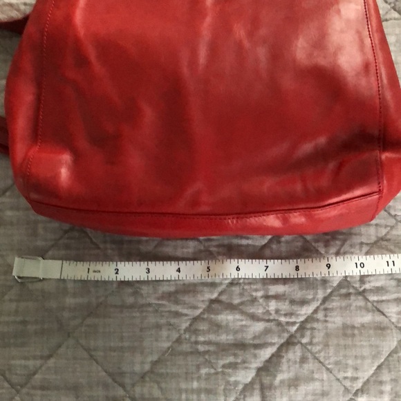 Gorgeous Red Leather Sling Pack - Picture 8 of 11